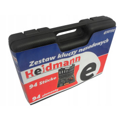 ZESTAW NARZĘDZI KLUCZY NASADOWYCH NASADKI I BITY 94 EL. TYP H 1/2" 1/4"