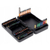 Zestaw bitów udarowych, PH, PZ, TORX, TORX z otworem, HEX, Robertson 54szt