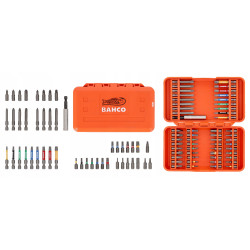 Zestaw bitów płaskich, PH, PZ, TORX, TORX z otworem, HEX, Robertson 54szt