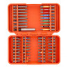 Zestaw bitów płaskich, PH, PZ, TORX, TORX z otworem, HEX, Robertson 54szt