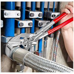 Szczypce Nastawne Uniwersalne Klucz 2w1 do Rur XL 400mm KNIPEX 86 03 400