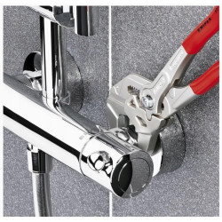 Szczypce Nastawne Uniwersalne Klucz 2w1 do Rur XL 400mm KNIPEX 86 03 400