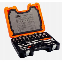 BAHCO S410 ZESTAW GRZECHOTKI NASADKI 1/4'' i 1/2''