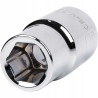 C1521 NASADKA KRÓTKA KLUCZ NASADOWY 21 mm 1/2" 6 -KĄTNA CHROMOWANA RICHMANN