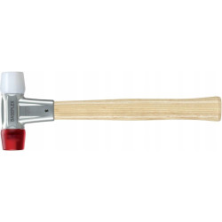 Młotek z miękkim obuchem BASEPLEX CA / nylon 25mm 0,2kg HALDER
