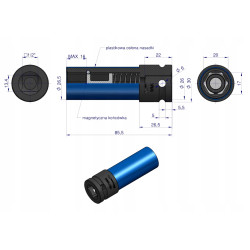 Nasadka udarowa 1/2 17mm z magnesem i osłoną do felg aluminiowych WARYŃSKI