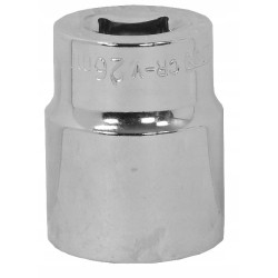 C1526 NASADKA KRÓTKA KLUCZ NASADOWY 26 mm 1/2" 6 -KĄTNA CHROMOWANA RICHMANN