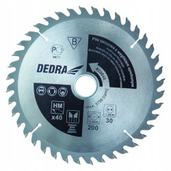 DEDRA TARCZA PIŁA TARCZOWA Z WĘGLIKIEM 24Z 160X20MM DO DREWNA H16024