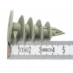 WKRĘTY KOŁKI KOTWY DO STYROPIANU 50mm ŚLIMAK 10szt