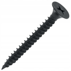 WKRĘTY PŁYT GK 3,5x55 MM GIPSOWYCH METALU PROFILI CZARNE FOSFATOWANE 500x