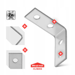 Kątownik wąski stal 1,5 cm x 4 cm dł. 4 cm grubość 2 mm KW-3