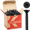 WKRĘTY DO PŁYT GK 3,5x45 DO METALU PH2 CZARNE 500szt KSGM-35045 KLIMAS