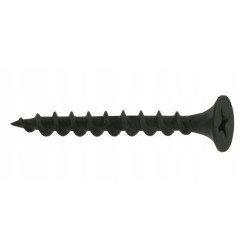 WKRĘTY DO DREWNA PŁYT GK 3,5x45mm CZARNE PH2 500szt FOSFATOWANE KLIMAS