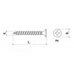 WKRĘTY DO DREWNA PŁYT GK 3,5x45mm CZARNE PH2 500szt FOSFATOWANE KLIMAS
