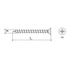 Wkrety do plyt gipsowych GK do drewna 4,2x70 mm 250 szt. Czarne Klimas KSGD