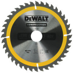 Tarcza tnąca DeWalt DT1945-QZ 190 x 30 mm 40 zębów