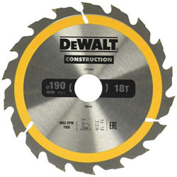 Tarcza tnąca DeWalt DT1945-QZ 190 x 30 mm 40 zębów