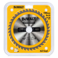 Tarcza tnąca DeWalt DT1945-QZ 190 x 30 mm 40 zębów