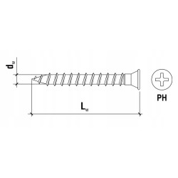 Wkręty do płyt karton gips Wkręt-Met 5 x 35 mm 500 szt