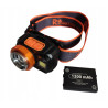 LATARKA CZOŁOWA AKU/3xAAA USB 400LM 5W CREE XPG + 120LM 3W COB ZOOM CZUJNIK