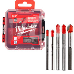 Zestaw wierteł do szkła ceramiki 5szt Milwaukee