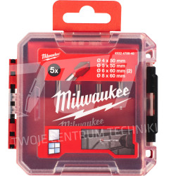 Zestaw wierteł do szkła ceramiki 5szt Milwaukee