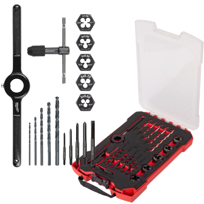 MILWAUKEE ZESTAW GWINTOWNIKÓW I NARZYNEK- 17 ELEMENTÓW MILWAUKEE ZESTAW GWINTOWNIKÓW I NARZYNEK- 17 ELEMENTÓW