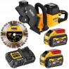 Akumulatorowa przecinarka tarczowa 230mm do betonu i metalu 54V FLEXVOLT 2x54V/3Ah (18V/9Ah) DeWALT DCS691X2