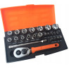 KPL. 1/4 SOCKET SET 25PCS   SBSL25