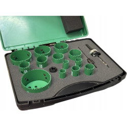 HIKOKI Zestaw otwornic bimetalowych cobalt INOX 16 sztuk 19-82 mm