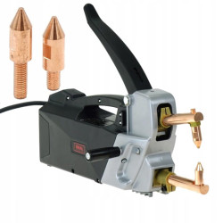 Zgrzewarka ręczna przeznaczona do zgrzewania blach ze stali niskowęglowych, stali nierdzewnych i blach ocynkowanych o maksymalne