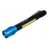 Latarka alu.długopisowa 3W+1W LED 300LM ,142mm zoom 2xAAA C5915 RICHMANN