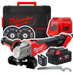 M18FSAG125XB-501XC SZLIFIERKA KĄTOWA XXX 4933478428
+2 tarcze 4932479578
Akumulator 5,0Ah
Ładowarka M12-18FC
