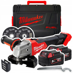 M18FSAG125XB-502X SZLIFIERKA KĄTOWA XXX 4933478428
+2 tarcze 4932479578
2 x Akumulator 5,0Ah
