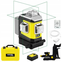 Laser Krzyżowy Nivel System CLx3G | Zielona Wiązka 3x360° | Bluetooth