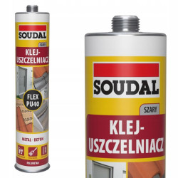Klej-uszczelniacz FLEX PU 40 GREY szary 300ml SOUDAL 158305