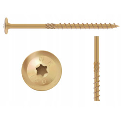 WKCP-08160 Wkręt ciesielski z łbem talerzowym 8x160 (25szt)