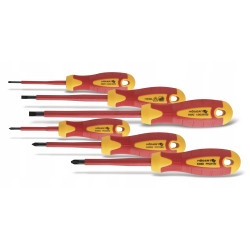 Wkrętaki zestaw 6szt izol.1000V stal S2  HT1S996 HOGERT