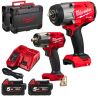 Zestaw Milwaukee M18 FHIW2F12 + FMTIW2F12 | 2x 5.0Ah | Klucze 1/2"