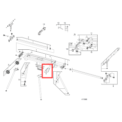 Motylek dźwignia montażowa stołu MSL 3000  1014704