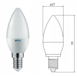 Żarówka LED E14, 3,0W, 260lm LD-SMGC30B-30
