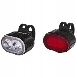 Lampka rowerowa USB IPX4 przód + tył K02312