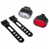 Lampka rowerowa USB IPX4 przód + tył K02312