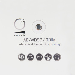 Włącznik dotykowy ściemnialny 12V/24VAE-WDSC-10DIM