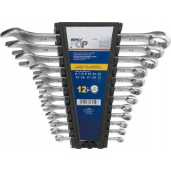 Klucze płasko-oczkowe DEDRA 1705K zestaw 6-22mm