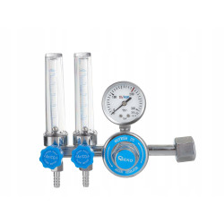 Reduktor CO2/ARGON z dwoma  rotametram G80076 GEKO