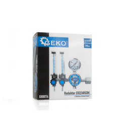 Reduktor CO2/ARGON z dwoma  rotametram G80076 GEKO
