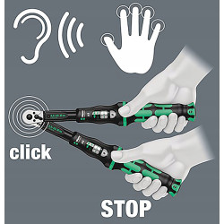 Wera Click-Torque A 5 Klucz, Czarny/Zielony, 1/4"