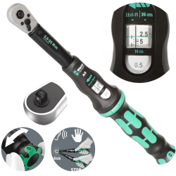 Wera Click-Torque A 5 Klucz, Czarny/Zielony, 1/4"