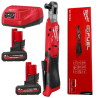 Milwaukee Grzechotka 1/2 M12 FIR12G2-502C 108Nm + 2x Akumulator M12HB5 High Output+ ładowarka C12